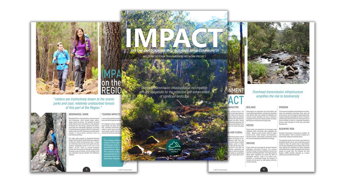 WVTNP Impact on Recreational Hikers brochure